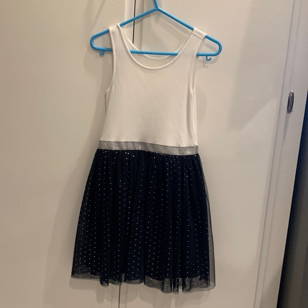 Gap Kids Blue and White Dress